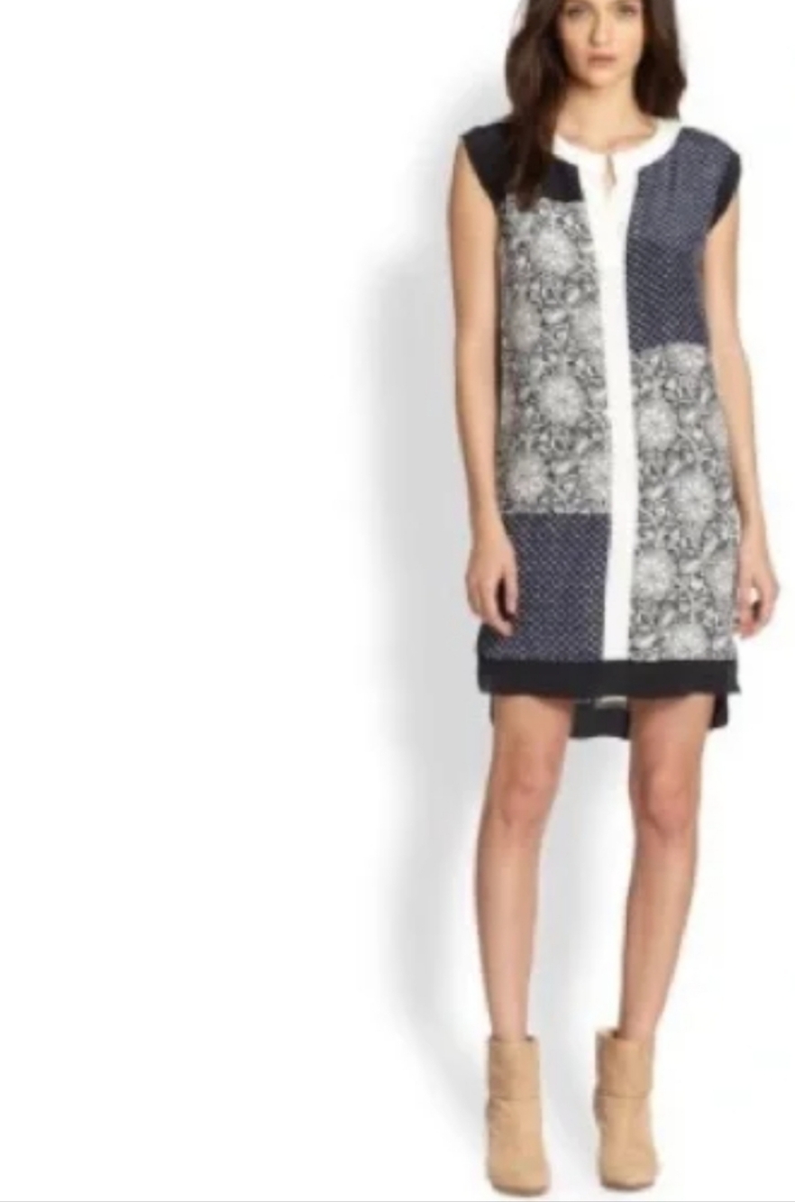 Rebecca Taylor Patchwork Shift. Colorblock. - image 9